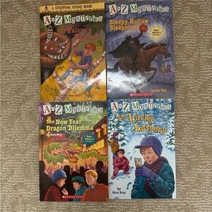 A to Z Mysteries Books set of 4